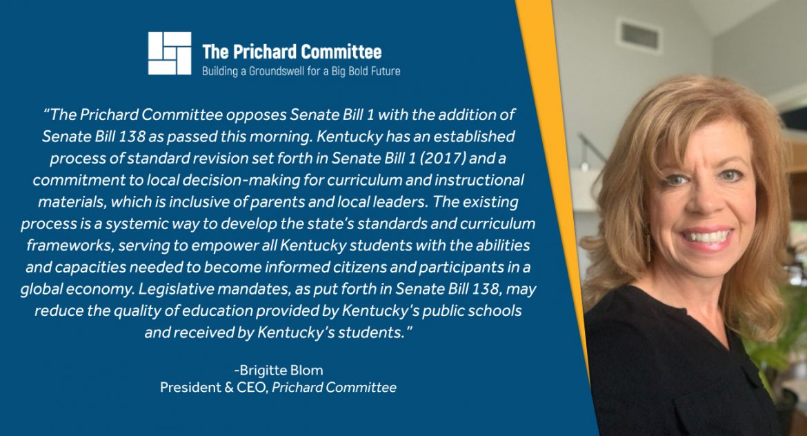 Statement on Senate Bill 1