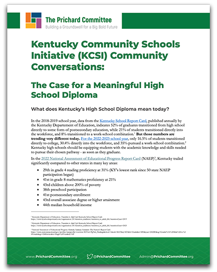 MD Case Statement for KCSI Community Conversations