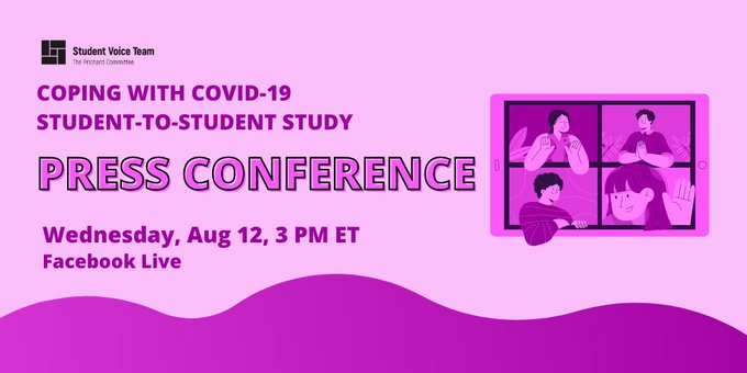 Student Voice Team to Hold Public Press Conference on Coping with COVID Survey Results